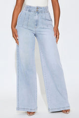 Keep In Line Trouser Jeans - Blue