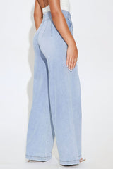 Keep In Line Trouser Jeans - Blue
