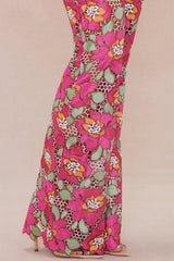 Maura Embroidered Pant - Pink/combo