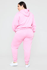Stole Your Boyfriend's Oversized Jogger - Pink