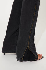 Certified Ten Crossover Moto Bootcut Jeans - Black Wash