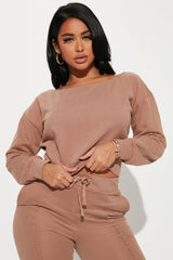Easy Going Pant Set - Taupe