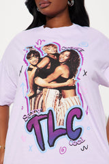 TLC No Scrubs Washed Tee - Lavender