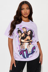 TLC No Scrubs Washed Tee - Lavender