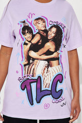 TLC No Scrubs Washed Tee - Lavender