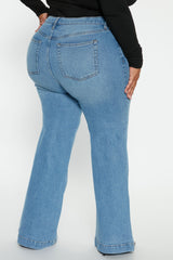 Bridge The Distance Wide Leg Jeans - Blue Wash