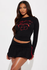 Cocktail Club Bubble Skirt Set - Black
