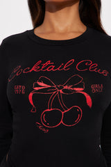 Cocktail Club Bubble Skirt Set - Black