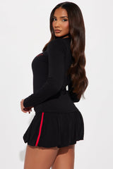 Cocktail Club Bubble Skirt Set - Black