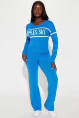 Snow Bunny Sweater Pant Set - Royal