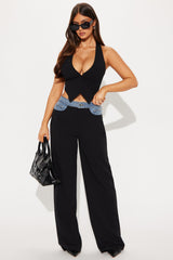 Best Dressed Vest Pant Set - Black