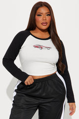 Malibu Getaway Raglan Tee - Black/combo