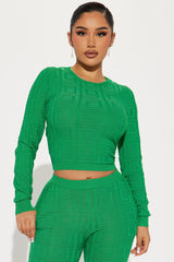 Never Complaining Sweater Legging Set - Green