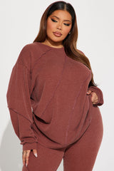 Lounge Vibes Legging Set - Brown