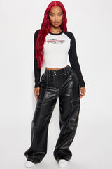 Malibu Getaway Raglan Tee - Black/combo