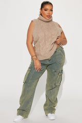 So Serious Stretch Cargo Jeans - Light Wash
