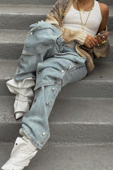 Sticking With It Stretch Straight Leg Jeans - Light Wash