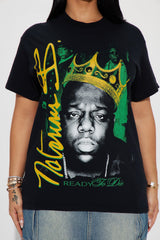Crowned Notorious B.I.G Graphic Tee - Black Wash
