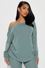 Don't Get Twisted Ribbed Legging Set - Olive