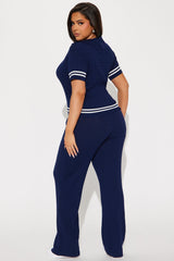 By The Books Sweater Pant Set - Navy