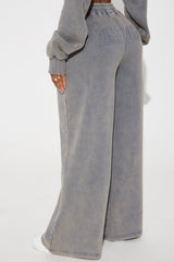 New York Hustle Washed Sweatpants - Grey/combo