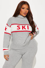 Ski Bunny Sweater Pant Set - Heather Grey