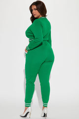 Stay With Me Sweater Pant Set  - Green