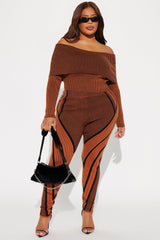 Gone For So Long Sweater Legging Set - Rust