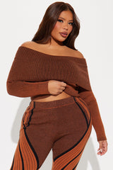 Gone For So Long Sweater Legging Set - Rust