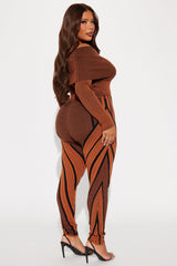 Gone For So Long Sweater Legging Set - Rust