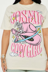 Cosmic Cowgirl Graphic Tee - Cream