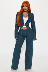 Hayze Stretch V- Waistband Straight Leg Jeans - Dark Wash