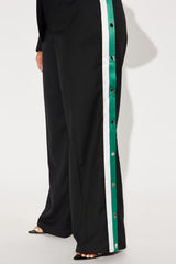On A Deadline Blazer Pant Set - Black