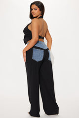 Best Dressed Vest Pant Set - Black