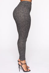 Feeling The Chill Sweater Set - Charcoal