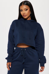 Chill Vibes Fleece Pant Set - Navy