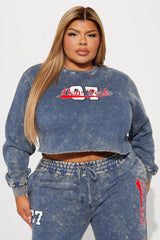 New York Athletic Washed Sweatshirt - Navy/combo
