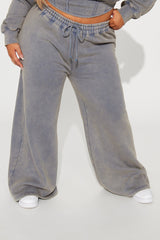 New York Hustle Washed Sweatpants - Grey/combo