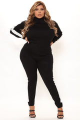 Krista Sweater Legging Set - Black/White