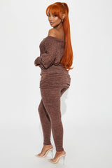Cassandra Cozy Legging Set - Mocha