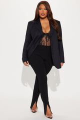 Full Schedule Split Hem Legging - Black