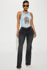 Lost Without You Soft Stretch Bootcut Jeans - Black Wash
