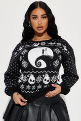 Nightmare Before Christmas Light Up Sweatshirt - Black