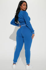Stay With Me Sweater Pant Set  - Blue