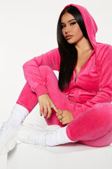 The Original Trendsetter Velour Set - Bubblegum Pink