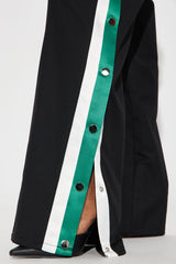 On A Deadline Blazer Pant Set - Black