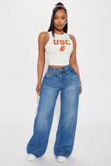 Yodit Flowy Baggy Jeans - Medium Wash