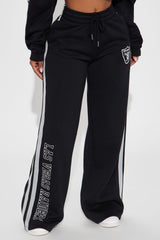 Raiders Second Half Come-Back Wide Leg Pant - Black