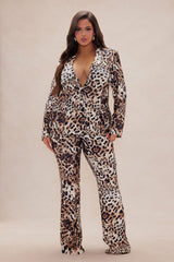 Linette Leopard Suit Set - Leopard