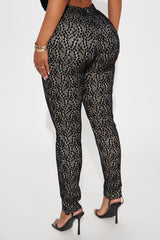 Call Me Up Lace Legging - Black/combo